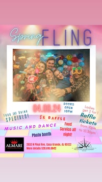 a flyer for spring fling